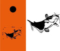 hunting fishing cornhole decal