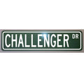 Challenger Drive Metal Street Sign - Stylish 6x24 Novelty Decor for Bar Man Cave Garage or Home