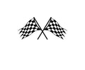 Checkered Flag Racing Decal for Trailers - High-Quality Sticker Graphics RCF004