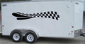 Checkered Racing Stripe Trailer Decal - Premium Vinyl Car Sticker - CF011 Sticker Chef
