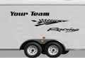 Checkered Racing Stripe Trailer Decal Vinyl Decal Custom Text Trailer Sticker CF105 Sticker Chef