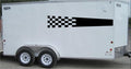 Checkered Racing Stripe Vinyl Decal for Trailers and Cars - CF012 Sticker Chef