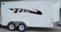 Checkered Racing Stripe Vinyl Decal for Trailers and Cars - CF023 Sticker Chef