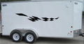 Checkered Racing Stripe Vinyl Trailer Decal - Car  Trailer Sticker CF008 Sticker Chef