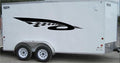 Checkered Racing Stripe Vinyl Trailer Decal - Eye-Catching Car Sticker - CF021 Sticker Chef