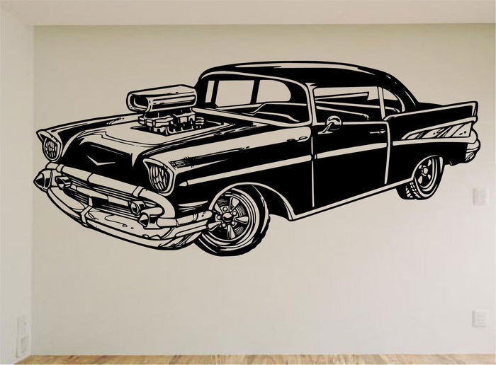 Chevrolet Classic Wall Decal - Classic Car Auto Stickers Man Cave Boys Room Décor