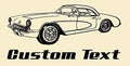 Chevy Corvette Wall Decal - Classic Car Auto Stickers Man Cave Boys Room Décor