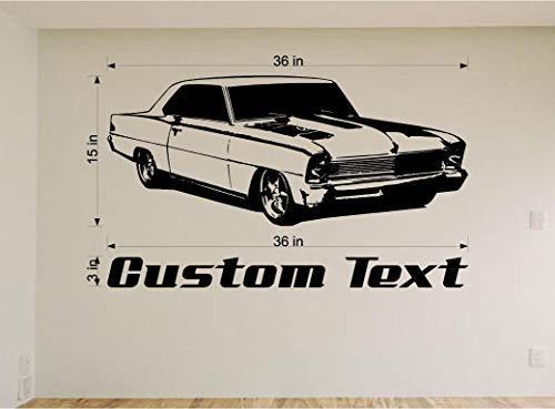 Chevy Nova Wall Decal - Classic Car Auto Stickers Man Cave Boys Room Décor