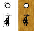 Chimpanzee Vinyl Decal for Cornhole Boards - Fun Monkey Design Sticker Chef