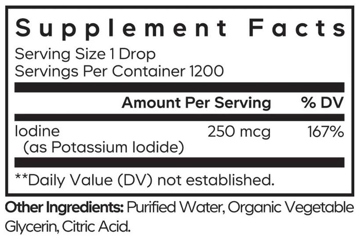Codeage Liquid Iodine Plus Ingredients