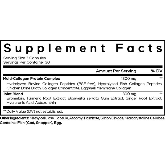 Codeage Multi Collagen Plus Joint Blend Ingredients
