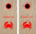 Crab Cornhole Board Decals  Stickers for Both Boards