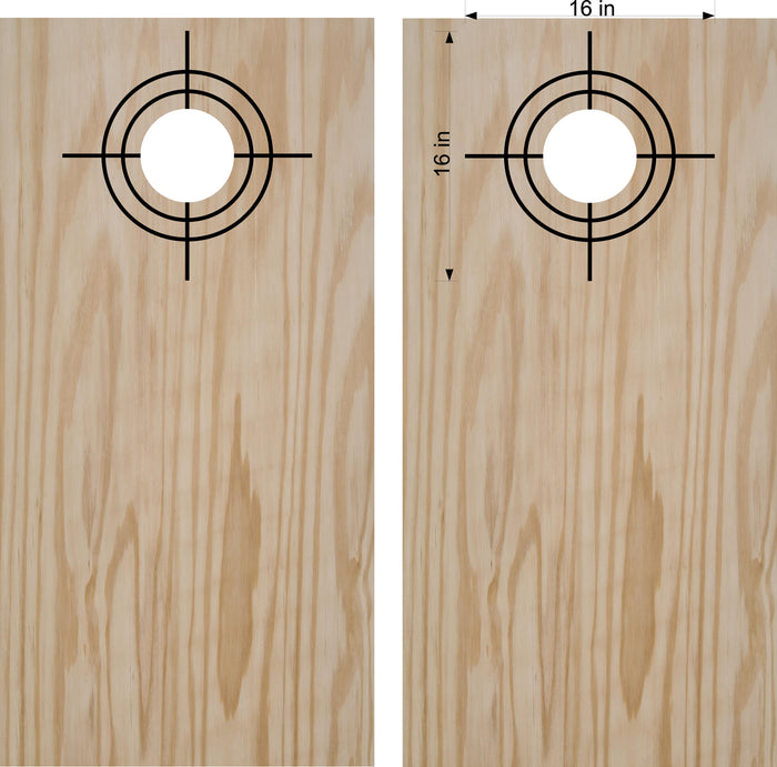 Crosshair Sights Cornhole Board Decals - Set of 2 Sticker Rings