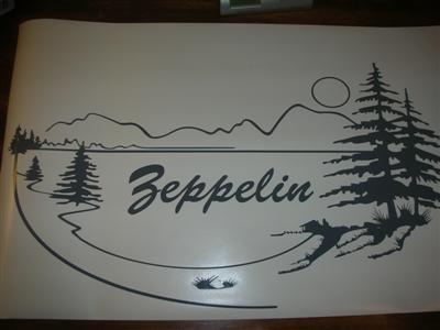 Custom Equestrian Horse Trailer Vinyl Decals  Stickers with Personalized Text Mural 252 Sticker Chef