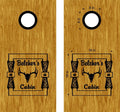hunting fishing cornhole decal