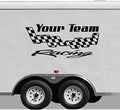 Custom Sign Your Team Name Racing Trailer Decals Stickers Mural