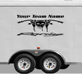 Custom Skull Motorcycle Racing Team Trailer Decal - Personalized Vinyl Sticker for Enthusiasts Sticker Chef