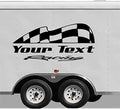 Custom Team Name Racing Trailer Decals - Durable Stickers  Mural Designs