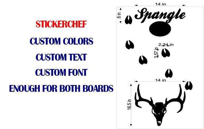 hunting fishing cornhole decal