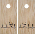 hunting fishing cornhole decal