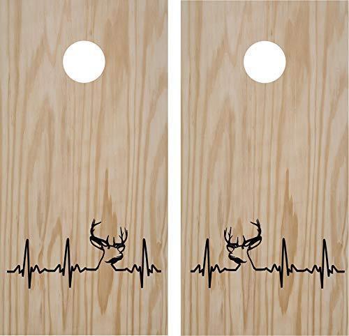 hunting fishing cornhole decal
