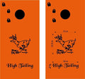 hunting fishing cornhole decal