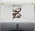 Deer Hunting RV Camper Decal - Mountains Design Sticker for Motor Homes Sticker Chef