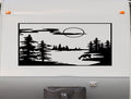Deer Mountain Scene RV Decal - Camper Motor Home Sticker MNT-6