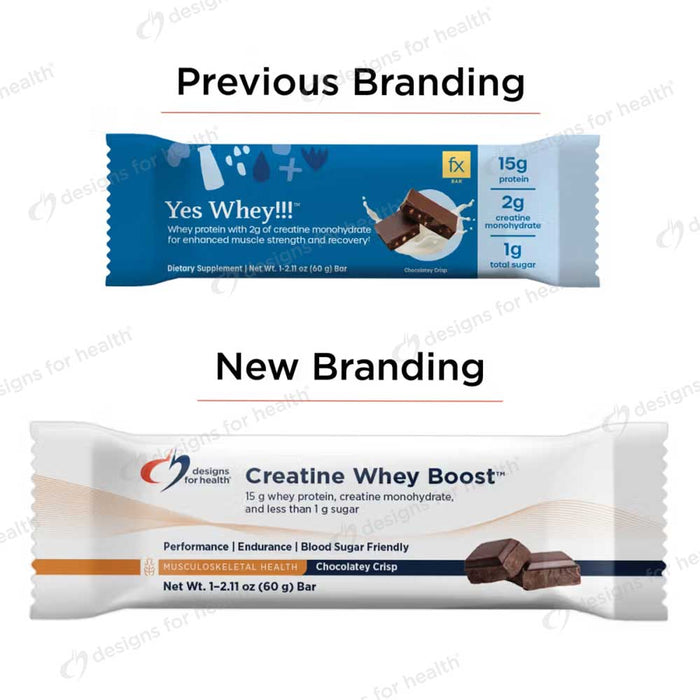 Designs for Health Creatine Whey Boost™ (Previously FX Yes Whey!!!) New Look