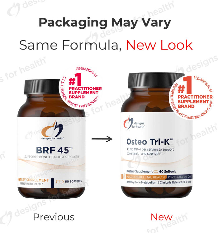 Designs for Health Osteo Tri-K (Formerly BRF 45) New Look