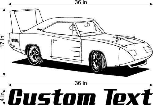 Dodge Super Bee Wall Decal - Vintage Muscle Car Auto Vinyl Man Cave Garage