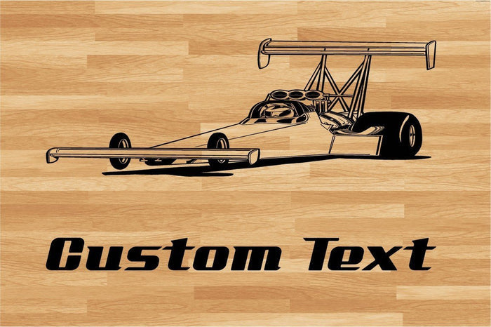 Dragster Drag Racing Car Wall Decal - Auto Wall Mural - Vinyl Stickers - Boys Room Decor Sticker Chef