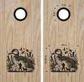 Duck Hunting Dogs Vinyl Decal for Cornhole Boards