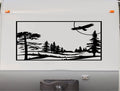 Eagle Decal RV Camper Motor Home Sticker Mountain Scene