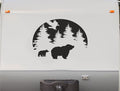 Eagle Landing Bear and Cub RV Camper Decals 5th Wheel Motor Home Replacement Decal Sticker