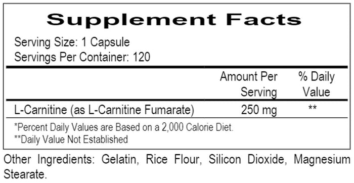 Ecological Formulas/Cardiovascular Research L-Carnitine Ingredients