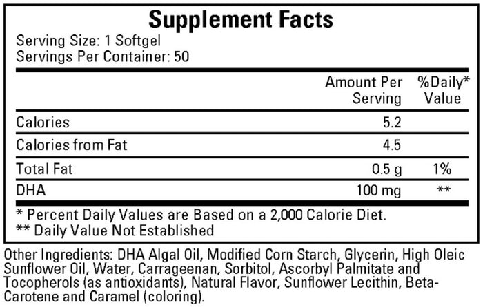 Ecological Formulas/Cardiovascular Research Neuromins DHA Ingredients