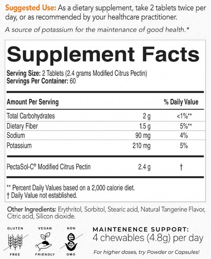 EcoNugenics PectaSol-C Modified Citrus Pectin Chewable Ingredients