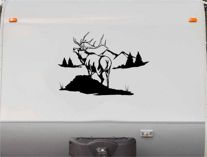 Elk Mountains RV Camper 5th Wheel Motor Home Vinyl Decal Sticker Sticker Chef