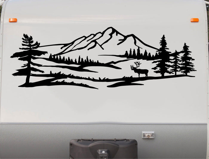 Elk Mountains RV Replacement Decal Sticker for Camper Trailer - CT20 Design
