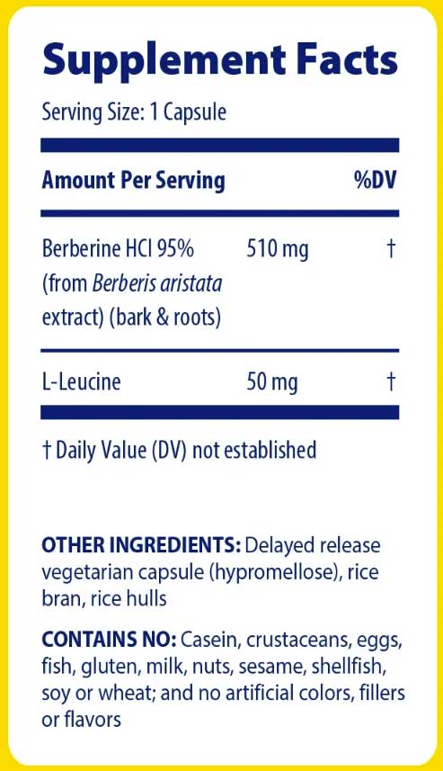Enzymedica Berberine Ingredients