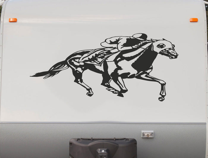 Equestrian Horse Trailer Vinyl Decals - Custom Graphics and Stickers for Enclosed Trailers Sticker Chef