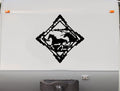 Running Horses Trailer Equestrian Decals Horse Stickers DH1