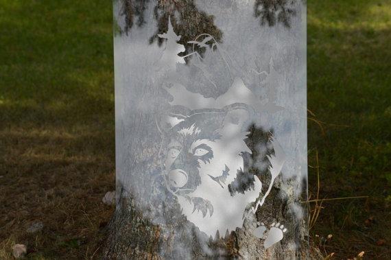 Etched Glass Vinyl Privacy Film for Glass Doors - Decorative Safety Decals