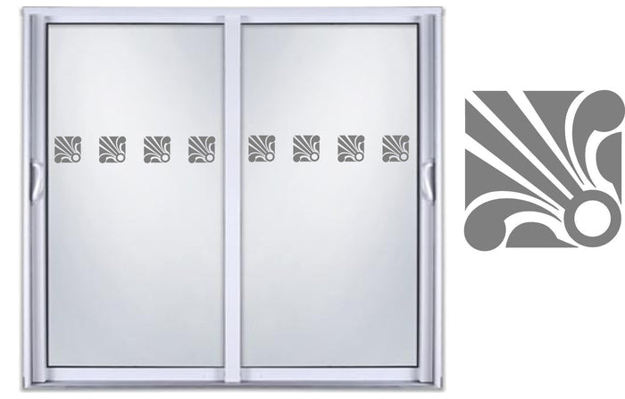Safety DIY Etched Glass Vinyl Privacy Film Glass Door Decals