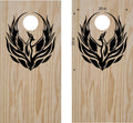 Falcon Bird Vinyl Decal Sticker for Cornhole Boards - A02 Design Sticker Chef