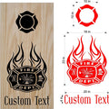 Firefighter Cornhole Board Decals - Durable Firemen Stickers for Custom Gameplay Sticker Chef