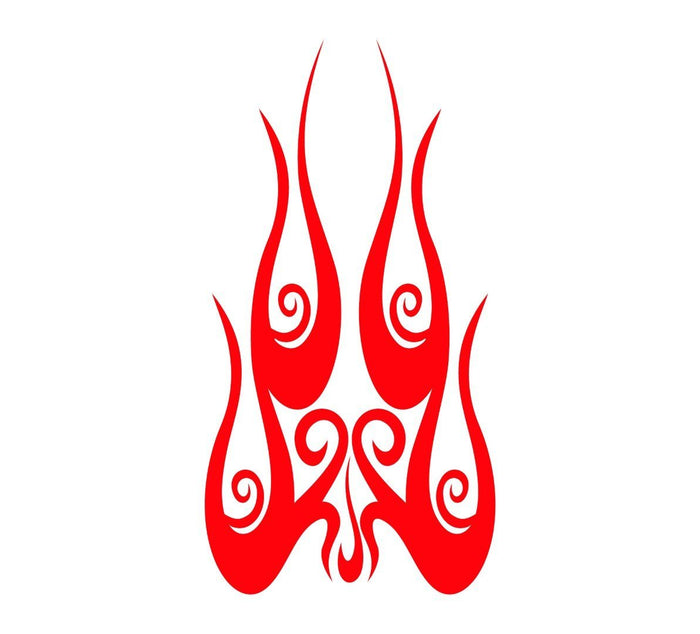 Flame hood decal high gloss vinyl HH00 car truck