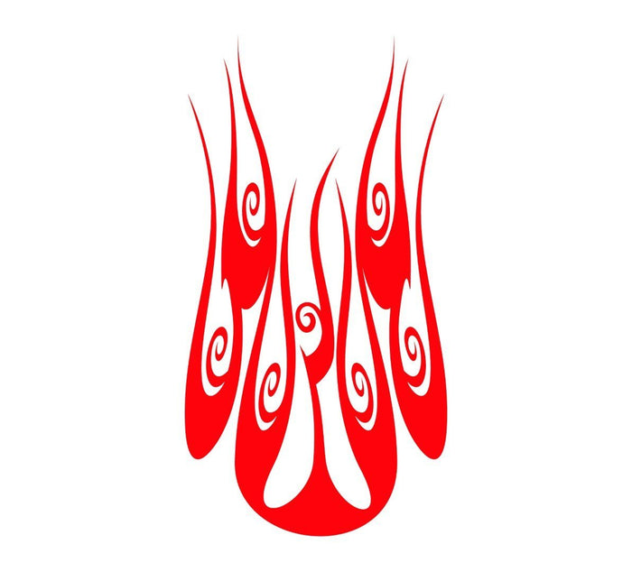 Flame hood decal high gloss vinyl HH01 car truck