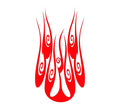 Flame hood decal high gloss vinyl HH01 car truck